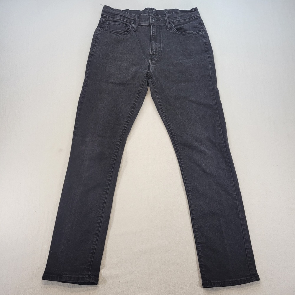 Lucky Brand 410 Athletic Slim Jeans Mens 31x30 Black Faded Stretch Denim